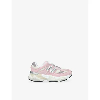 New Balance 9060 Lace Sneakers Kids In Pink