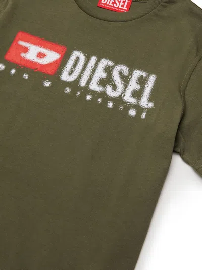 Diesel Logo-print T-shirt In Green