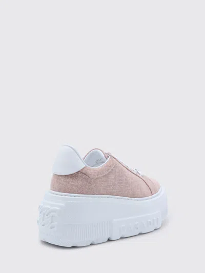 Casadei Pink Leather Nexus Solar Eclipse Sneakers