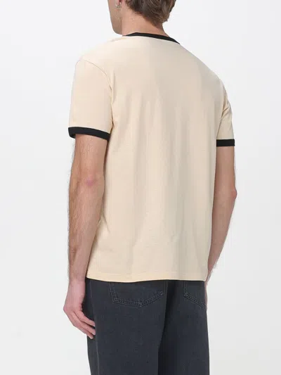 Valentino Garavani Butter-colored T-shirt With Panther Print In Neutral