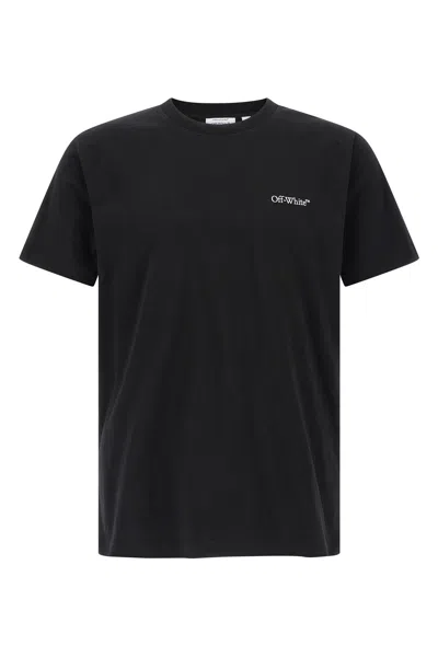 Off-white Slim Fit Scratch Arrow Graphic T-shirt In Black