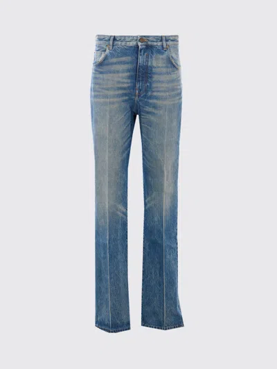 Balmain Belt Loop Jeans In Blue