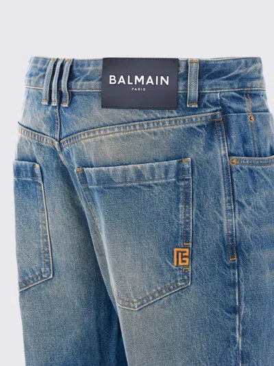 Balmain Belt Loop Jeans In Blue