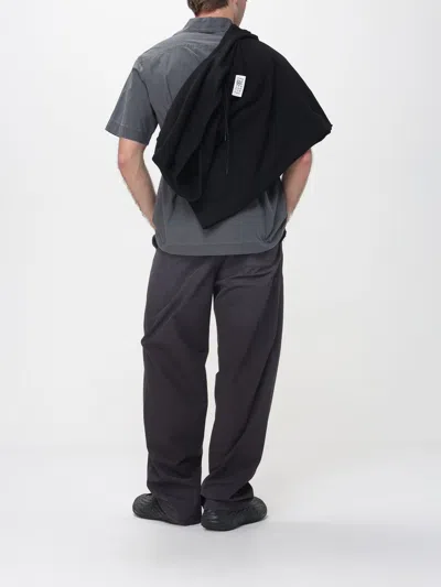 Mm6 Maison Margiela Relaxed Fit Crew Neck Sweatshirt With Ribbed Detailing In Multi