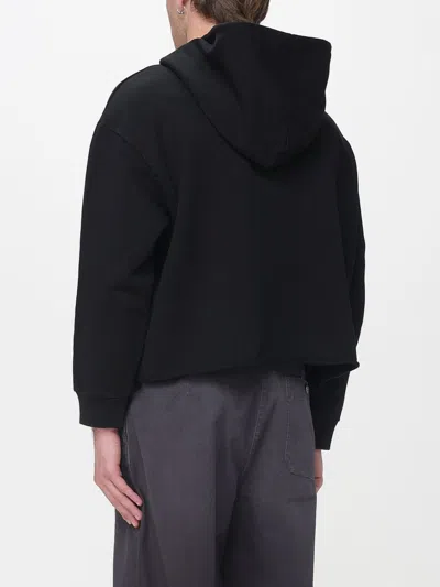 Mm6 Maison Margiela Relaxed Fit Crew Neck Sweatshirt With Ribbed Detailing In Multi