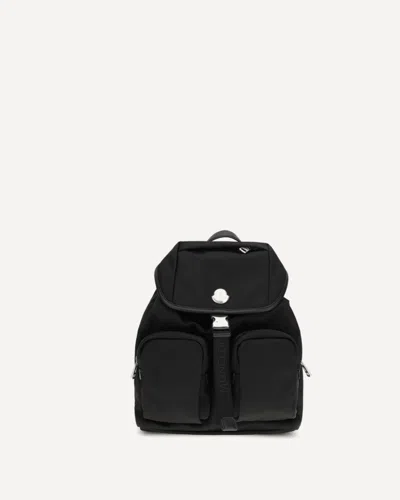 Moncler Functional Polyester Backpack With Multiple Pockets In Black