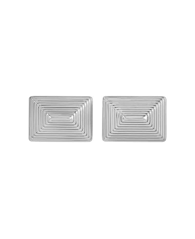 Heaven Mayhem Celeste Square Earrings In Silver