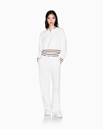 Armani Exchange Sweatshirt In Technical Fabric In White