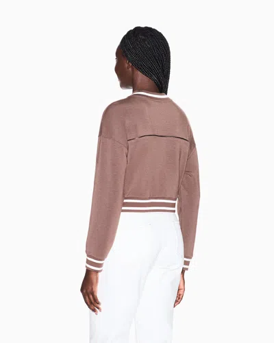 Armani Exchange Sweatshirt In Technical Fabric In Multi