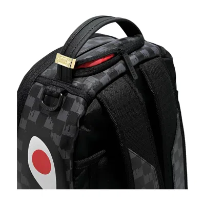 Sprayground Checkered Shark-print Backpack In Black