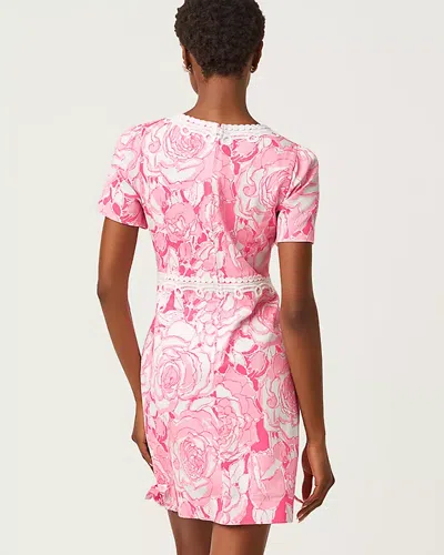 Lilly Pulitzer Evita Short Sleeve Stretch Shift Dress In Multi