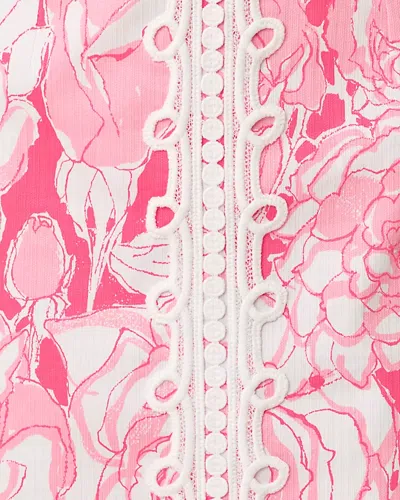 Lilly Pulitzer Evita Short Sleeve Stretch Shift Dress In Multi