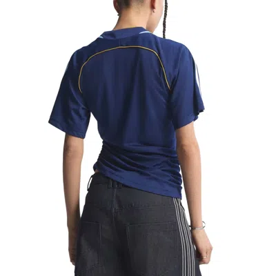 Adidas Originals Argentina Reconstructed Bringback Striped Short-sleeve T-shirt In Blue
