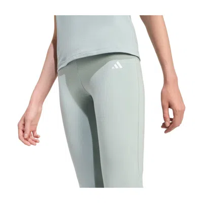 Adidas Originals Adidas Essentials Small Logo Flared Leggings In Metallic