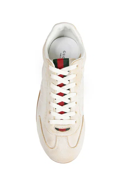 Gucci Elan Washed Leather Low-top Sneakers In Multi