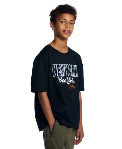 Sovereign Code Boys' 5-20 Graphic T-shirt In Black
