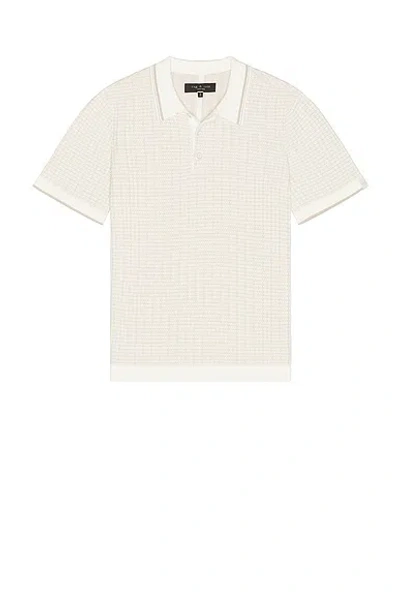 Rag & Bone Harvey Rib Polo In Multi
