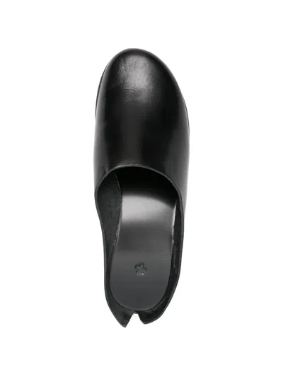 Daniela Gregis Leather Mules In Black