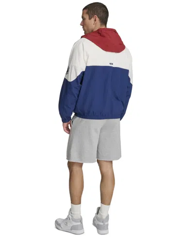 Champion Men's Packable Windbreaker Jacket In Blue