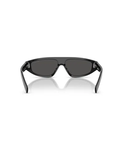 Prada 0pr C02s Angular Black Sunglasses In Black