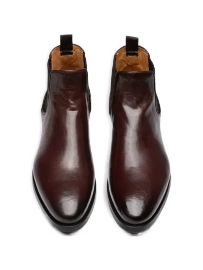 Officine Creative Elasticated Leather Boots In Brown