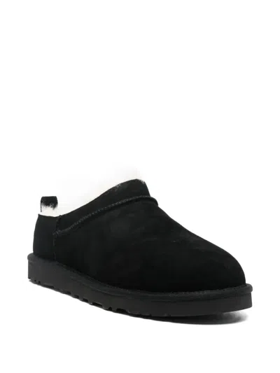 Ugg Classic Micro Suede Slippers In Black