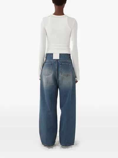 Eleh Button Ribbed Top In White