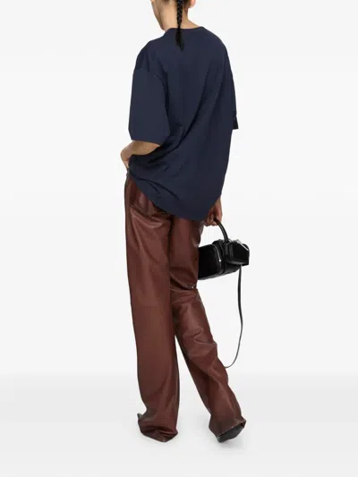 Acne Studios Logo T-shirt In Blue