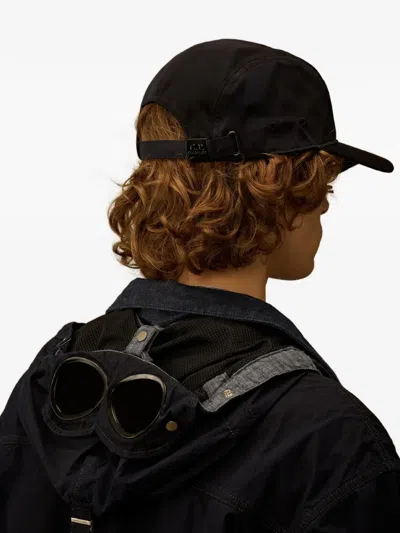C.p. Company C.p.company Baseball Cap With Logo Patch In Brown
