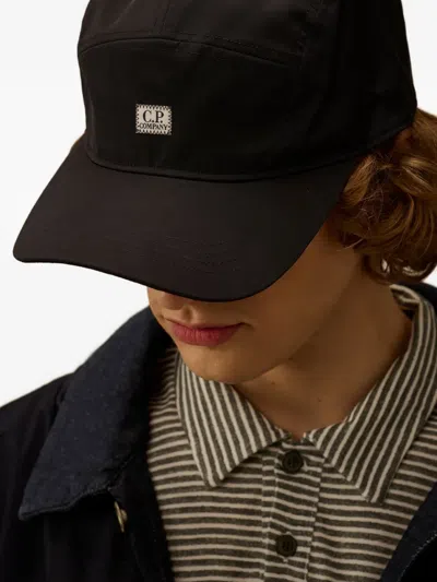 C.p. Company C.p.company Baseball Cap With Logo Patch In Brown