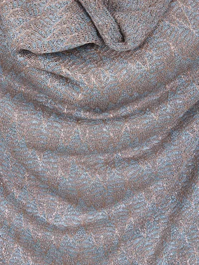 D Exterior Zigzag-pattern Top In Gray