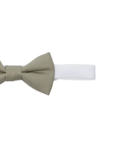 Paolo Pecora Adjustable Strap Bow Tie In White
