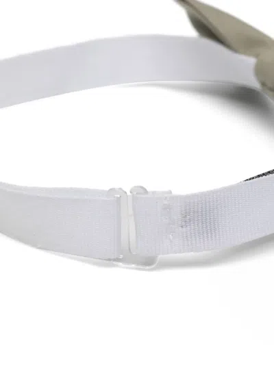 Paolo Pecora Adjustable Strap Bow Tie In White