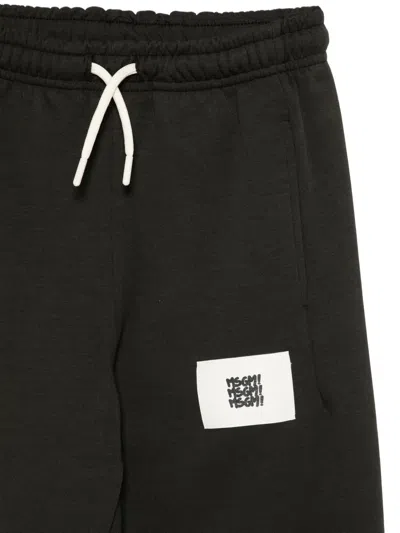 Msgm Logo-patch Tracksuit Bottoms In Black