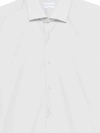 Xacus Buttoned Long-sleeve Shirt In White