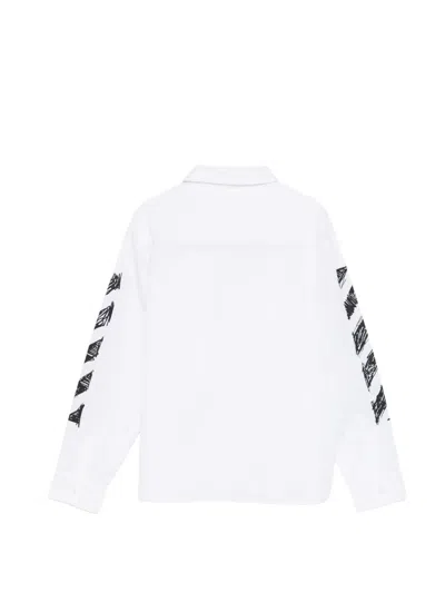 Off-white Scribble-print Shirt In White
