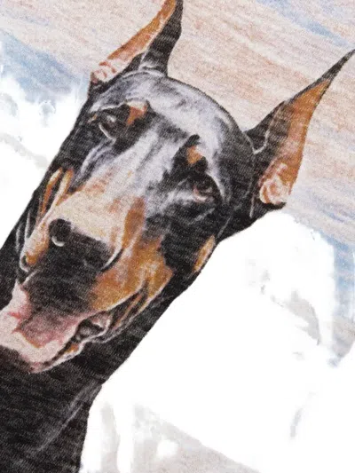 Represent Western Doberman Print T-shirt In Neutral