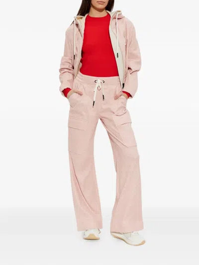 Moncler Drawstring Cargo Trousers In Pink
