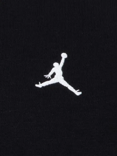 Jordan Boys Brooklyn Fleece Essential Crew Sweatshirt In Black
