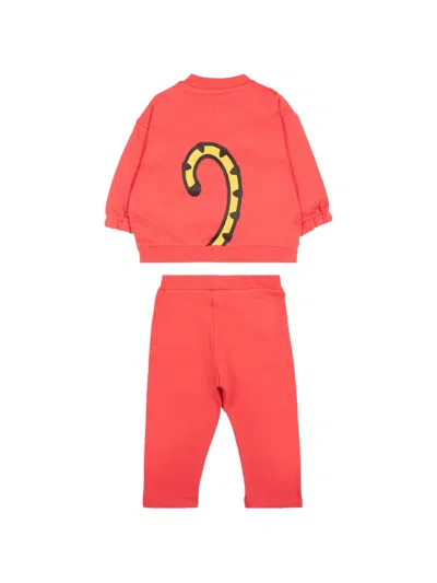 Kenzo Tiger-print Tracksuit In Red