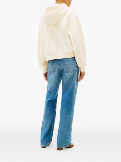 Tommy Hilfiger Drawstring Hooded Sweatshirt In Neutral