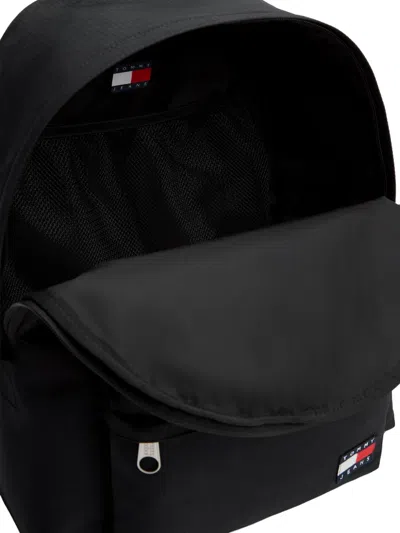 Tommy Hilfiger Pocket Logo Backpack In Black