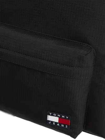 Tommy Hilfiger Pocket Logo Backpack In Black