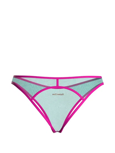 Maison Close Panorama Open-back Briefs In Pink