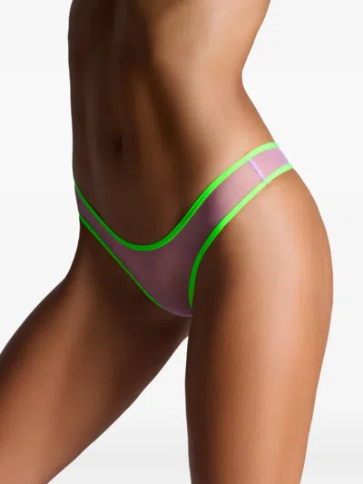 Maison Close Panorama High-cut Thong In Multi