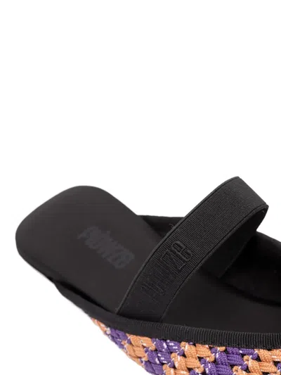 Flowze Strap-detail Mules In Multi