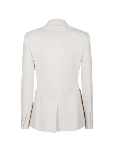 Max Mara Single-breasted Blazer In White