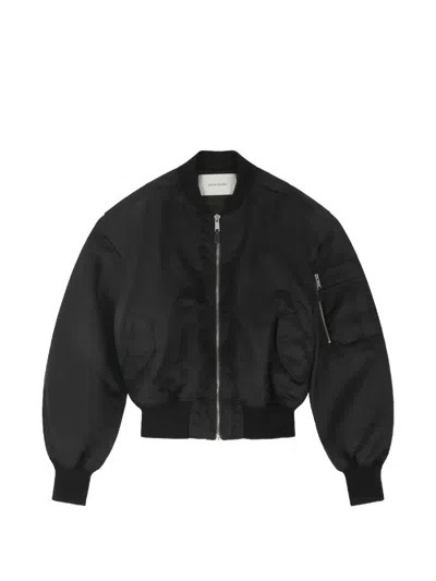 Entire Studios Nylon Bomber Jacket Puffer Jackets Black In Black