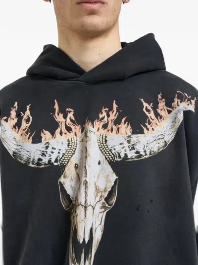 Represent Stylish Stained Sweater For Men In Black