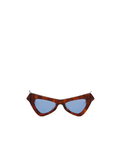 Marni Fairy Pool Triangular-frame Sunglasses In Brown
